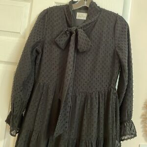 Dainty Jewell’s black maxi bow dress